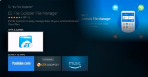 Kodi Matrix ES File Explorer step 1