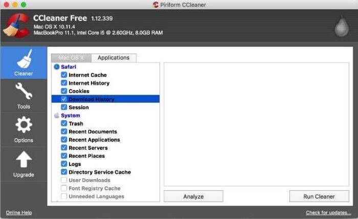 CCleaner for Mac
